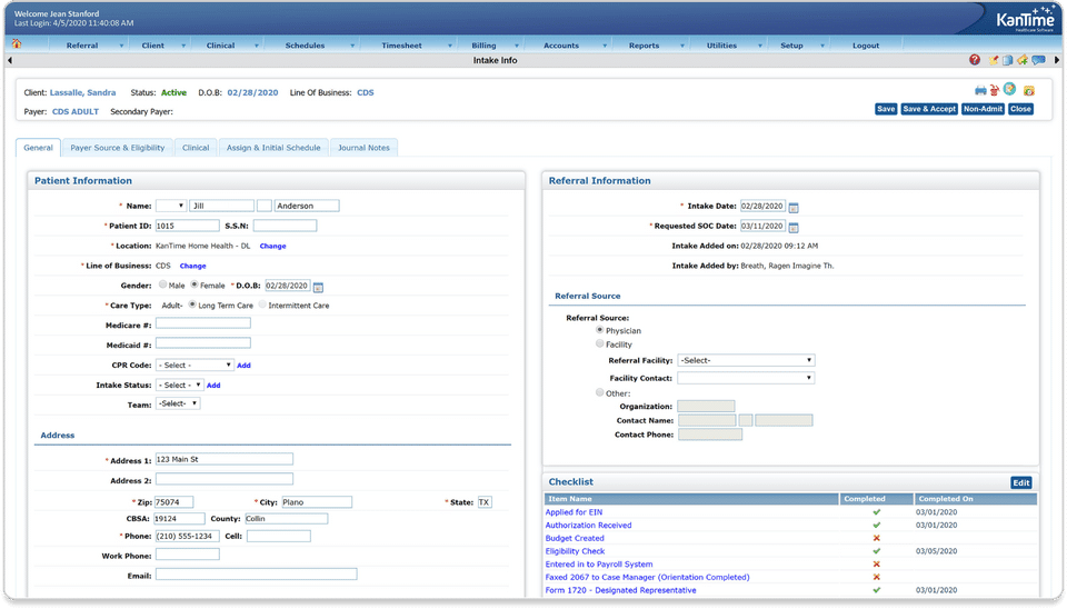 KanTime Healthcare Software screenshot 2