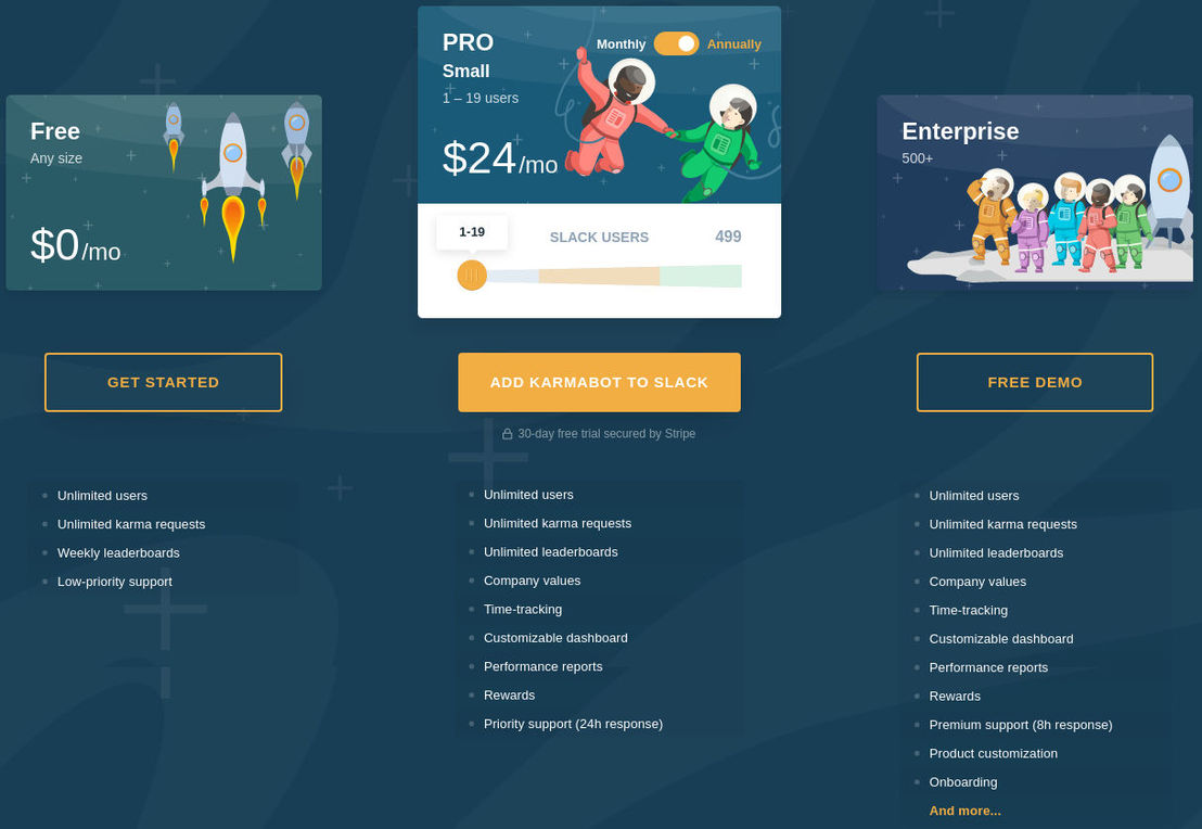 Karmabot pricing 1