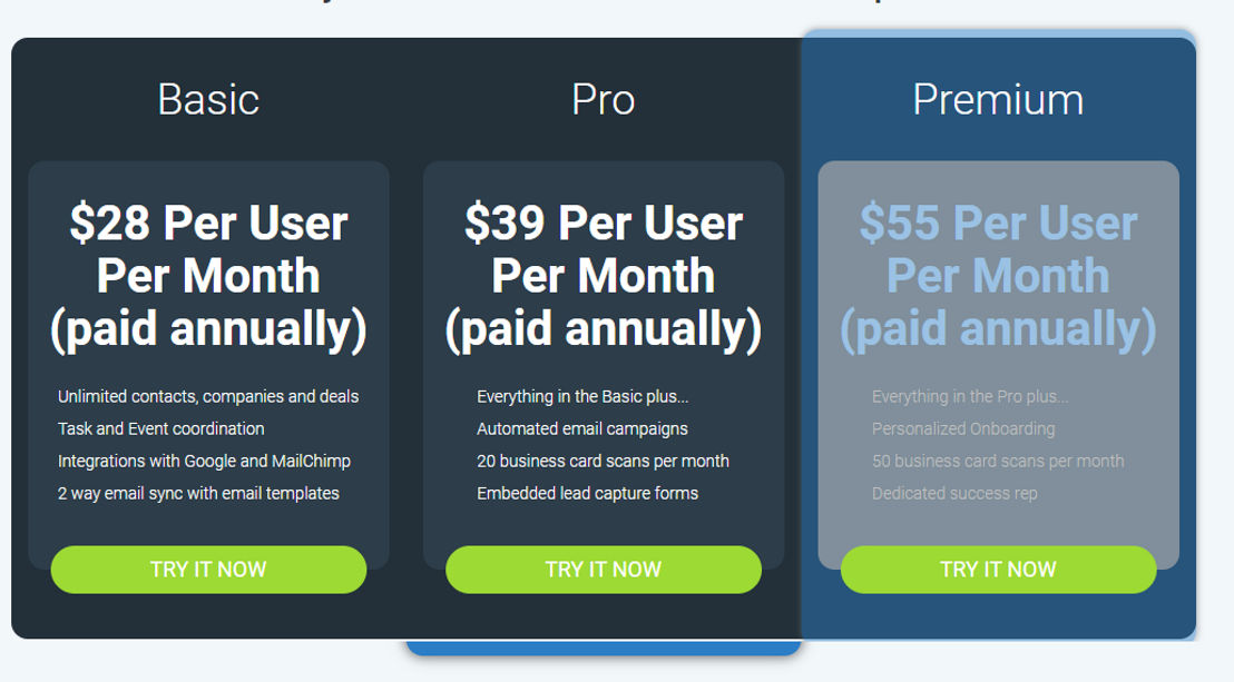 KarmaCRM pricing 1