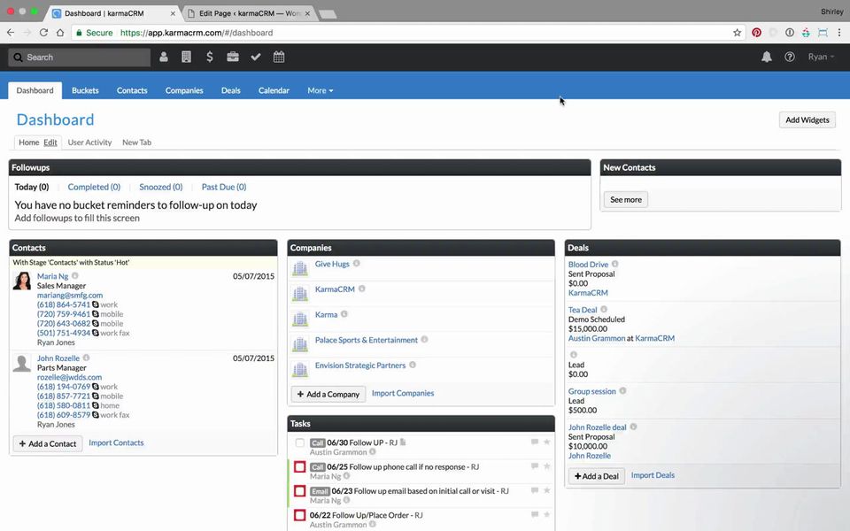 KarmaCRM screenshot 1
