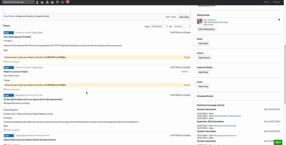 KarmaCRM screenshot 2