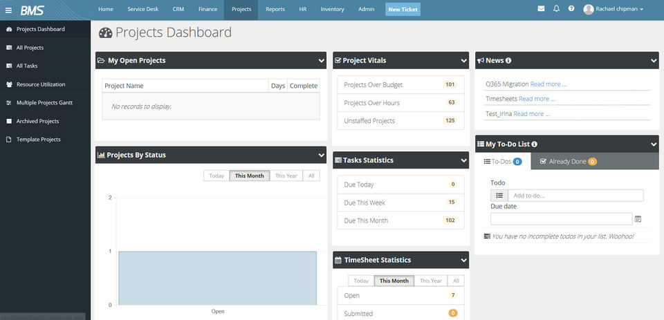 Kaseya BMS screenshot 1