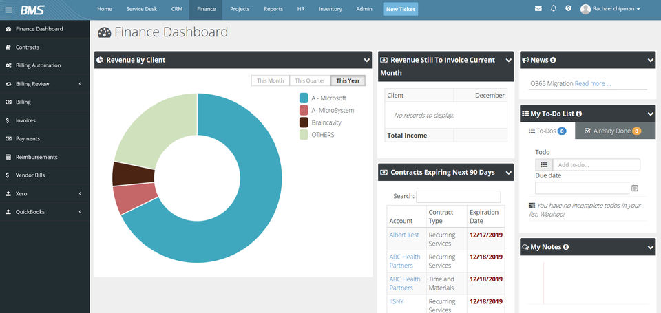 Kaseya BMS screenshot 4