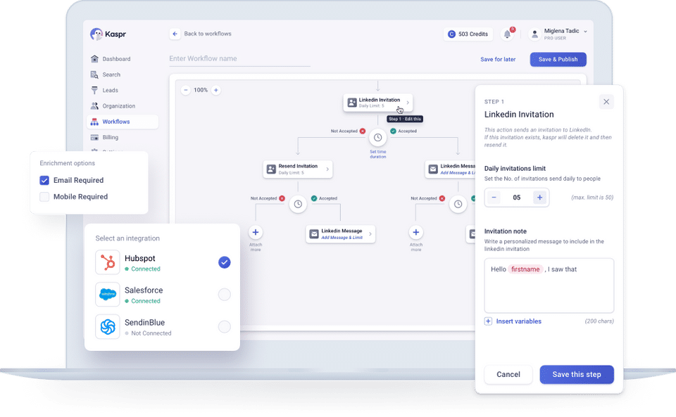 Kaspr screenshot 2
