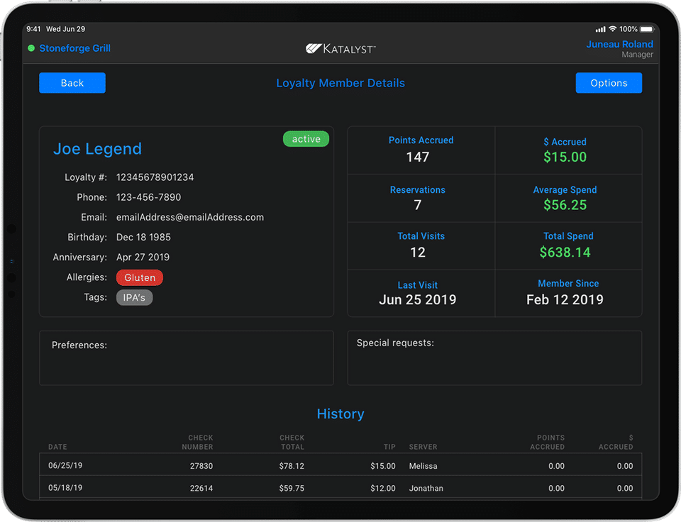 Katalyst POS screenshot 2