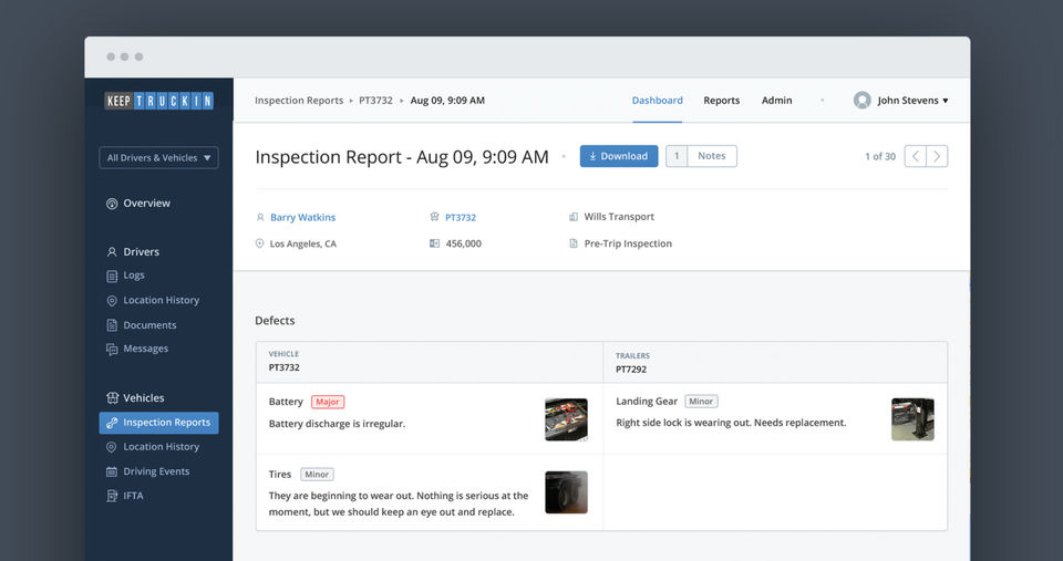 KeepTruckin screenshot