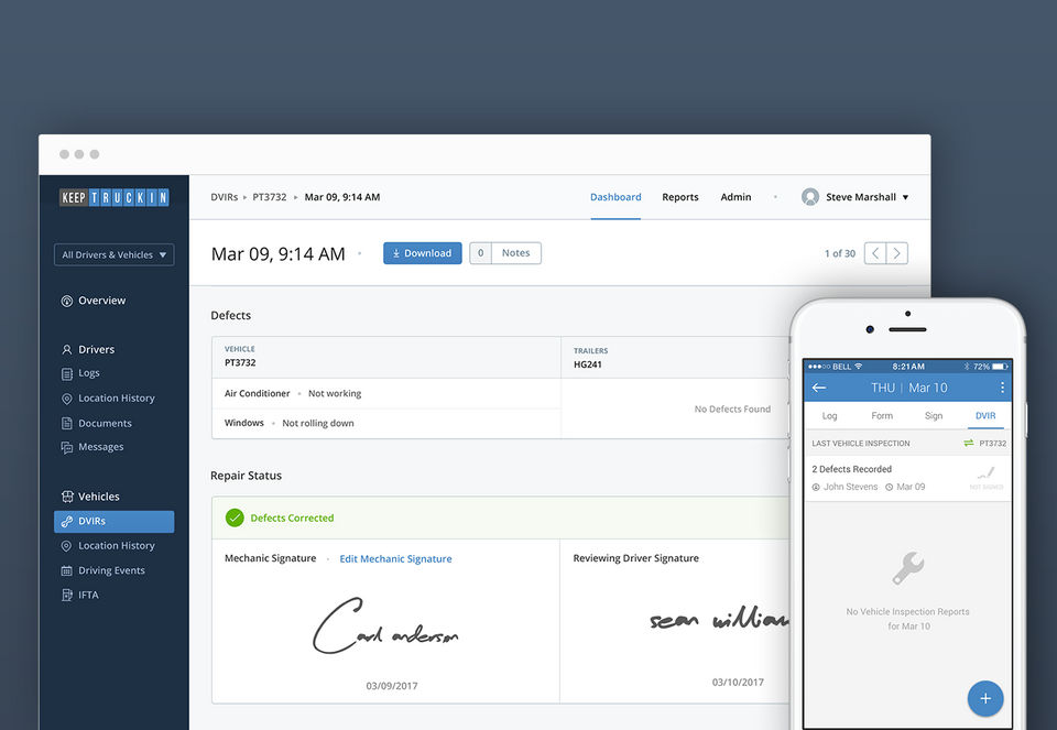 KeepTruckin screenshot