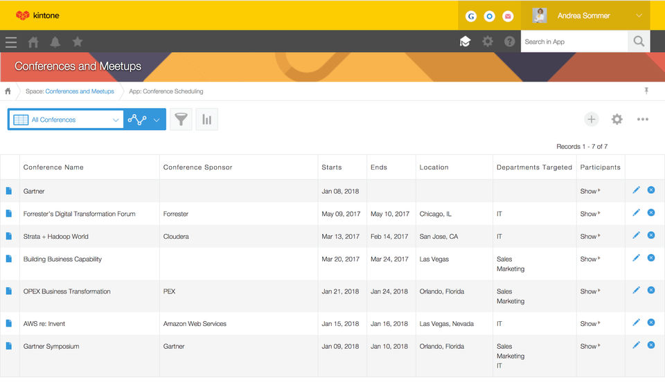 Kintone screenshot 2