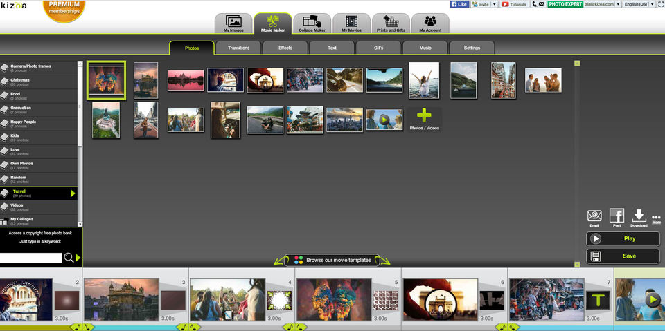 Kizoa screenshot 2