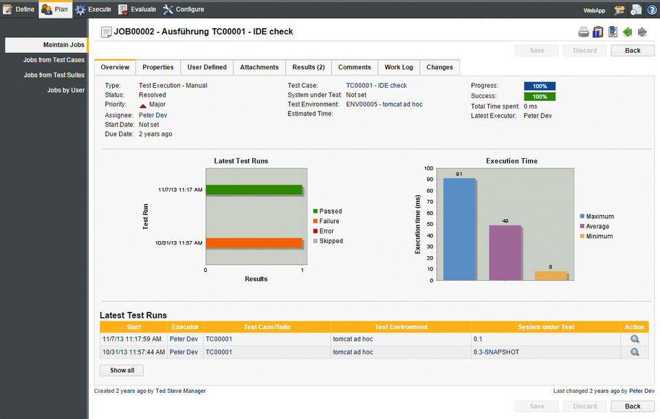 Klaros-Testmanagement screenshot 4