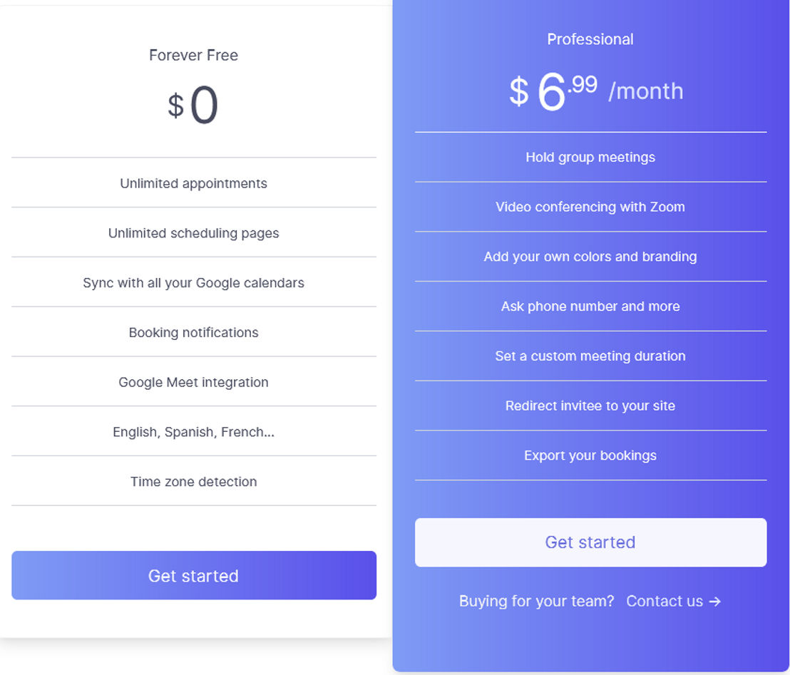 Koalendar pricing 1
