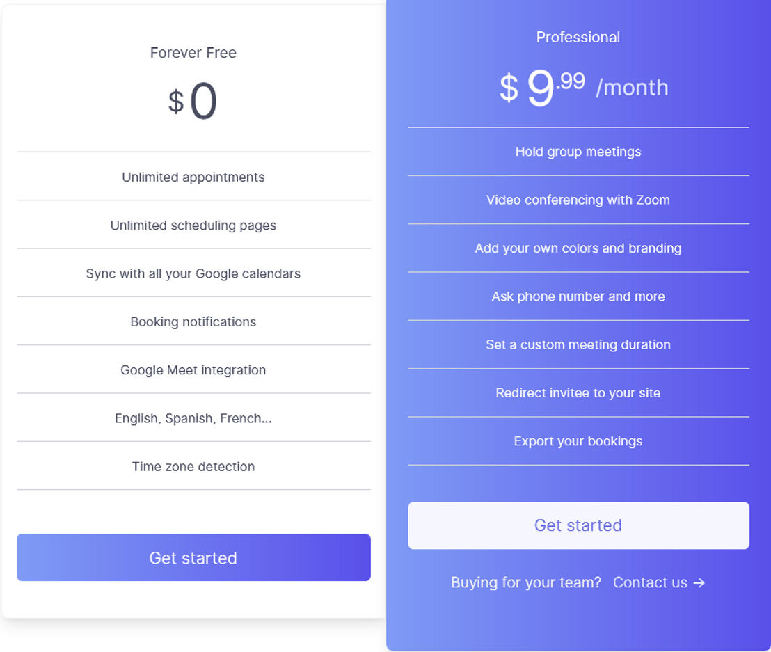 Koalendar pricing 2