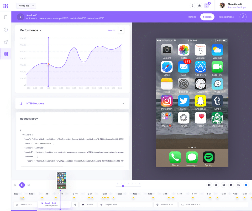 Kobiton screenshot 1