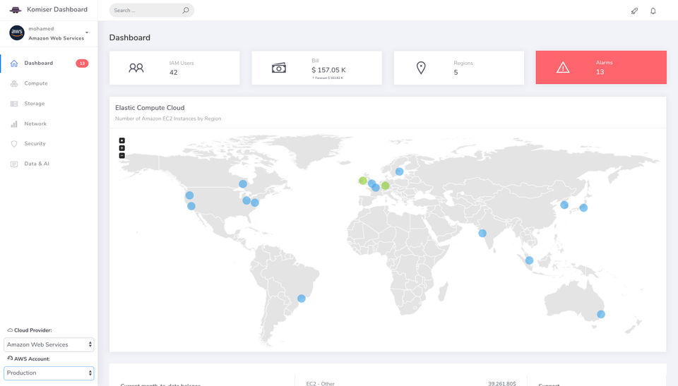 Komiser screenshot 3