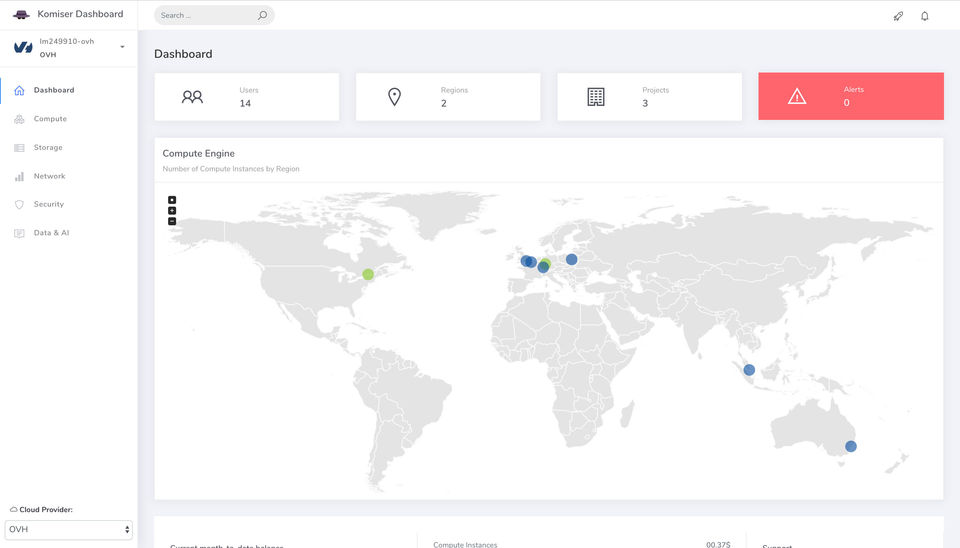 Komiser screenshot 1