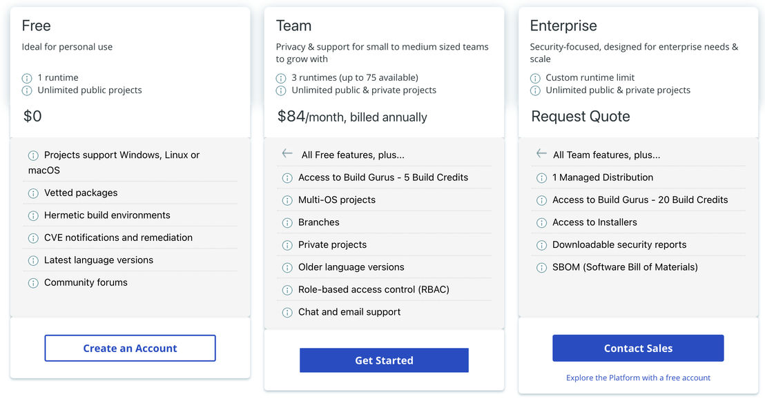 Komodo IDE pricing 1