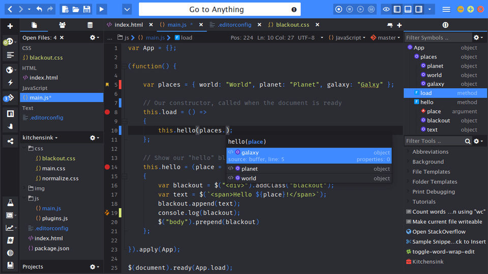 Komodo IDE screenshot 1