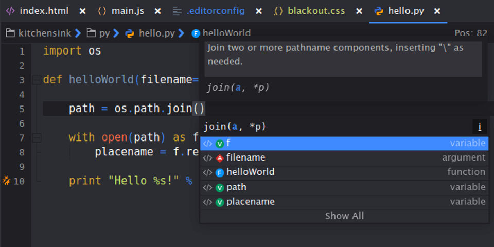 Komodo IDE screenshot 2