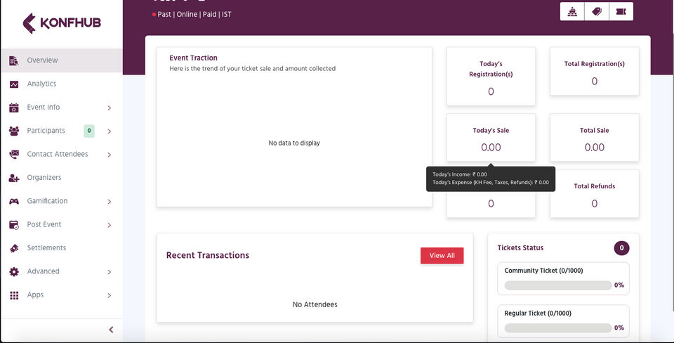 KonfHub screenshot 2