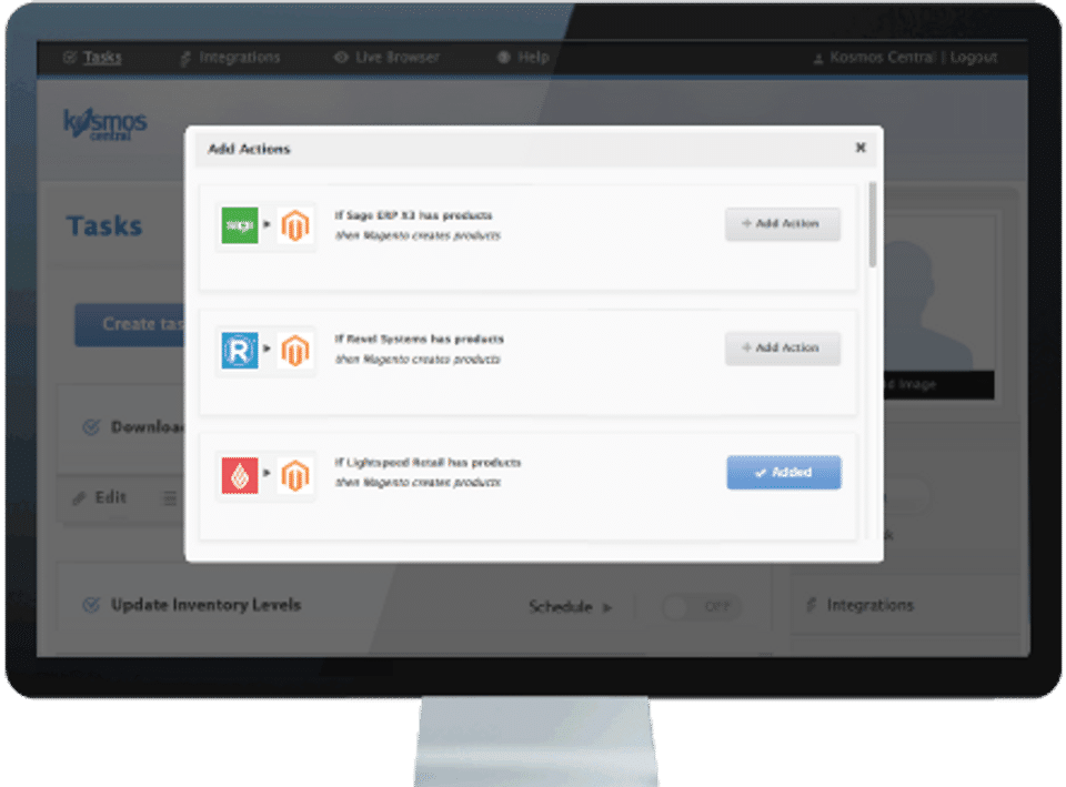 Kosmos eSync screenshot 2