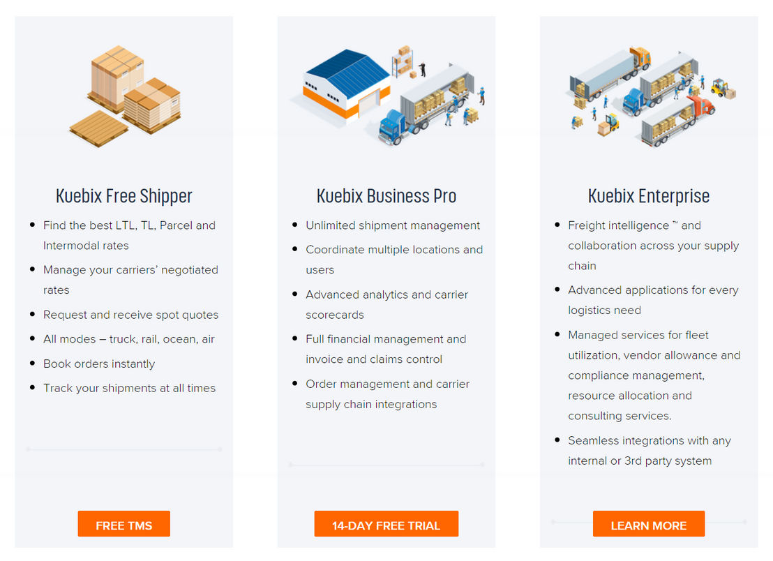 Kuebix TMS pricing 1