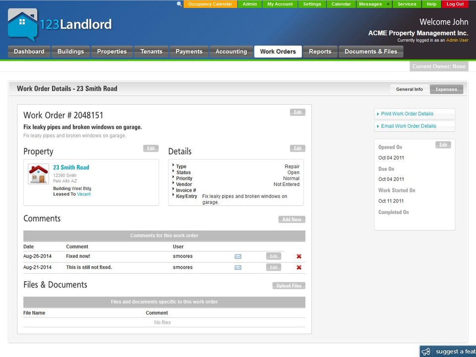 123Landlord.com screenshot