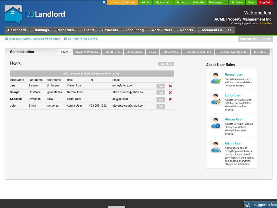 123Landlord.com screenshot