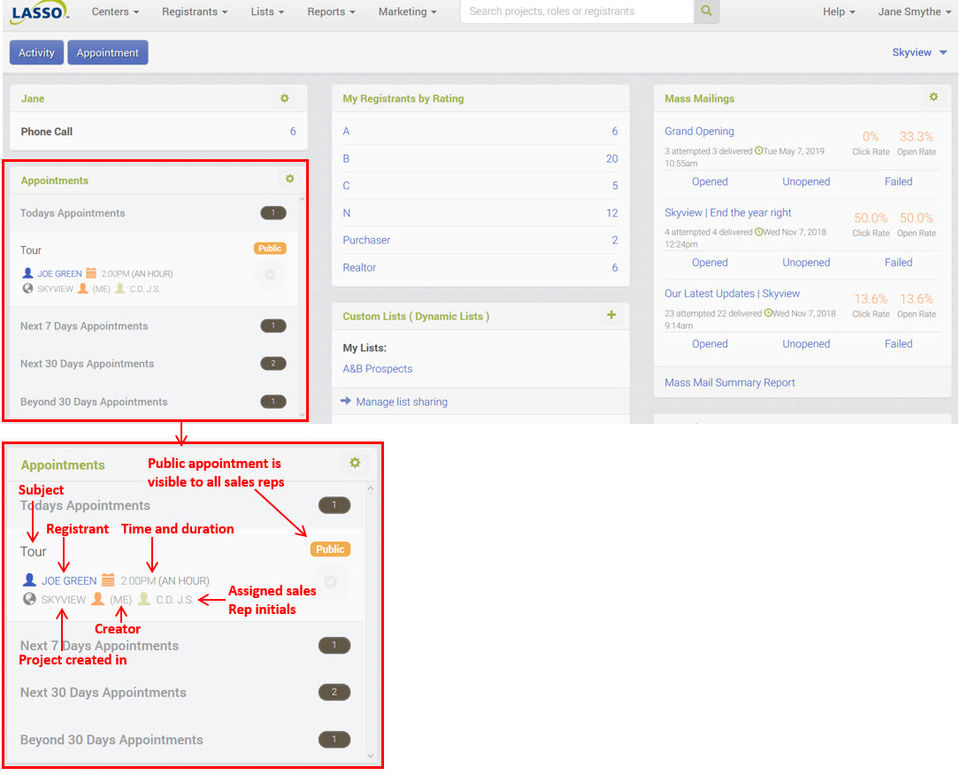 Lasso CRM screenshot 1