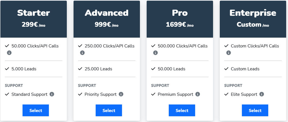 LeadHub pricing 1