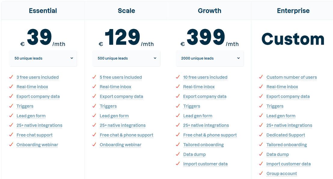 Leadinfo pricing 1