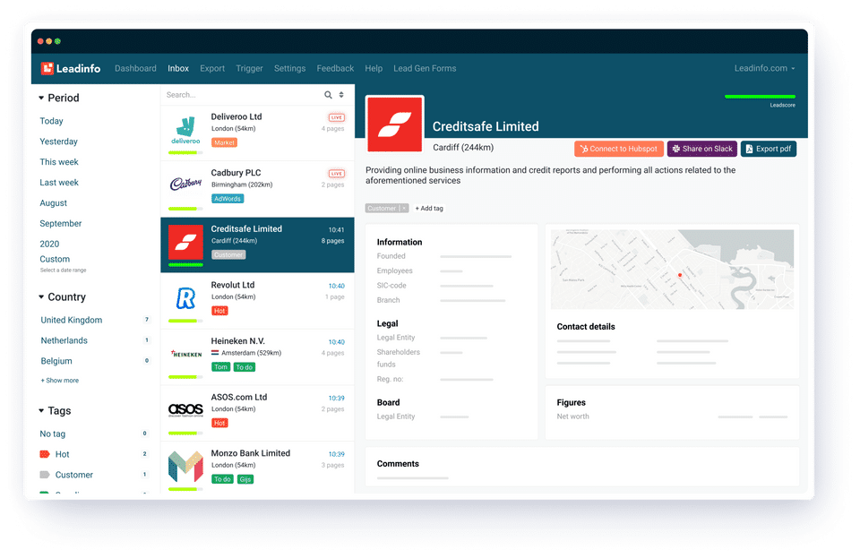 Leadinfo screenshot 3