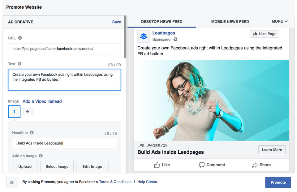 Leadpages screenshot 2