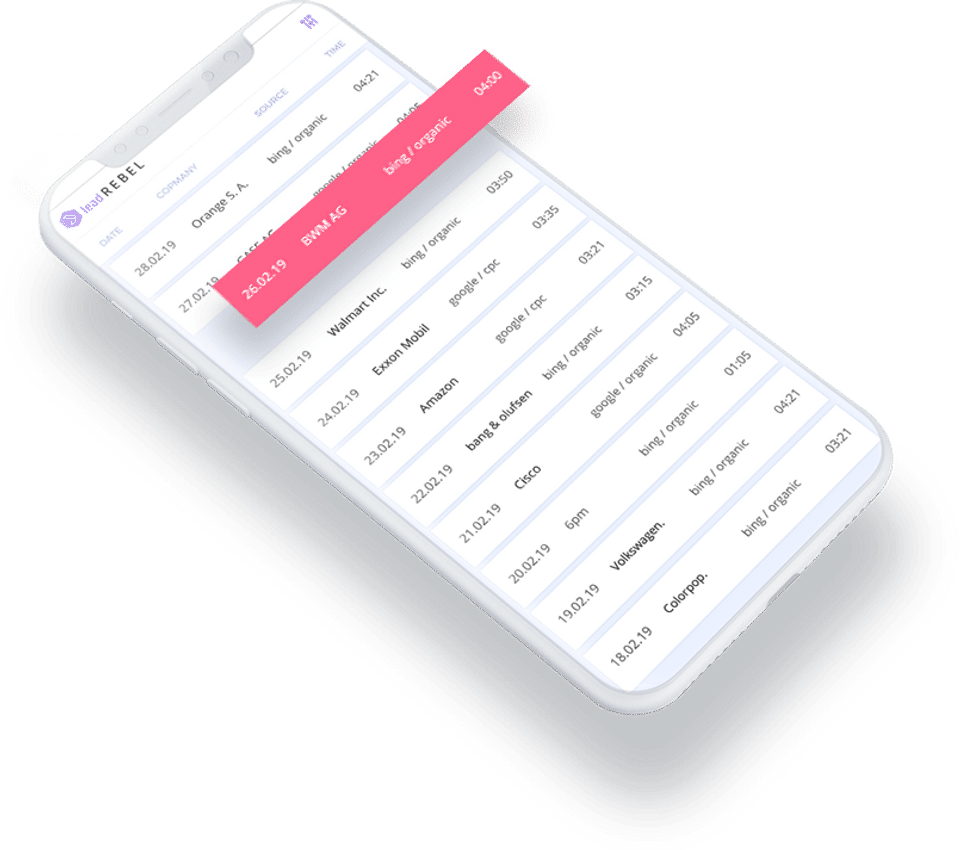 LeadRebel screenshot 2