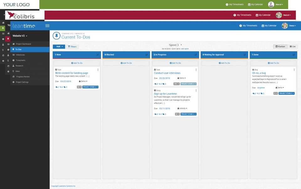 Leantime screenshot 1