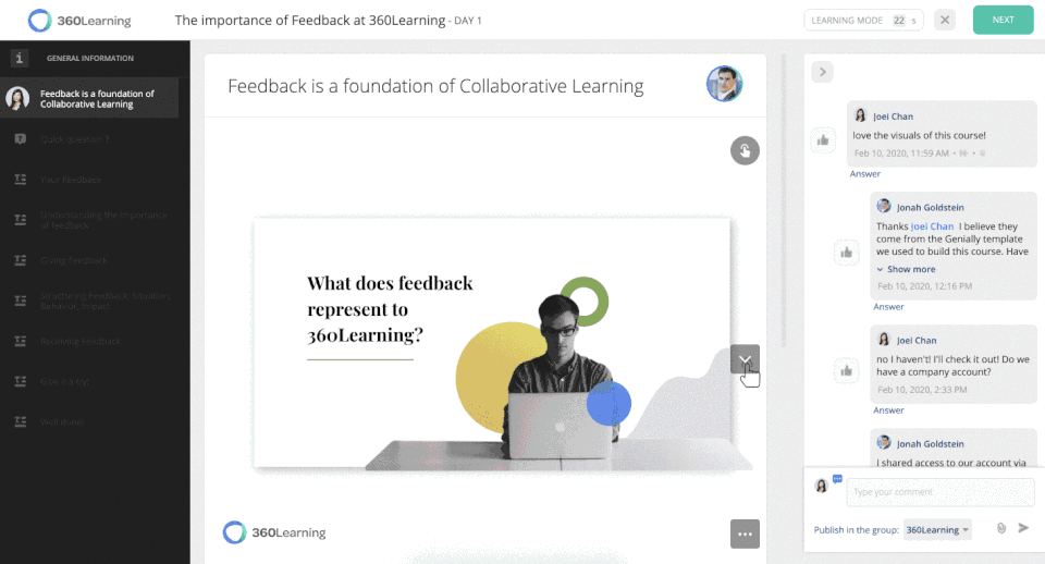 360Learning screenshot 1