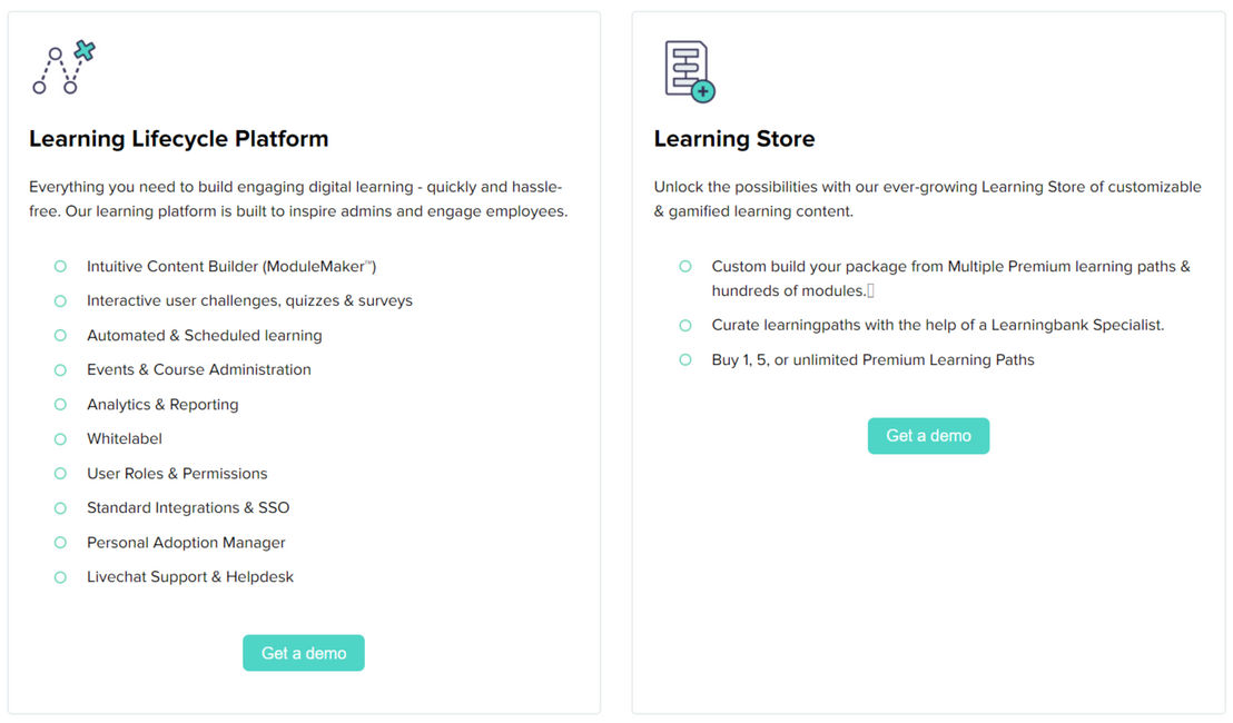 Learningbank pricing