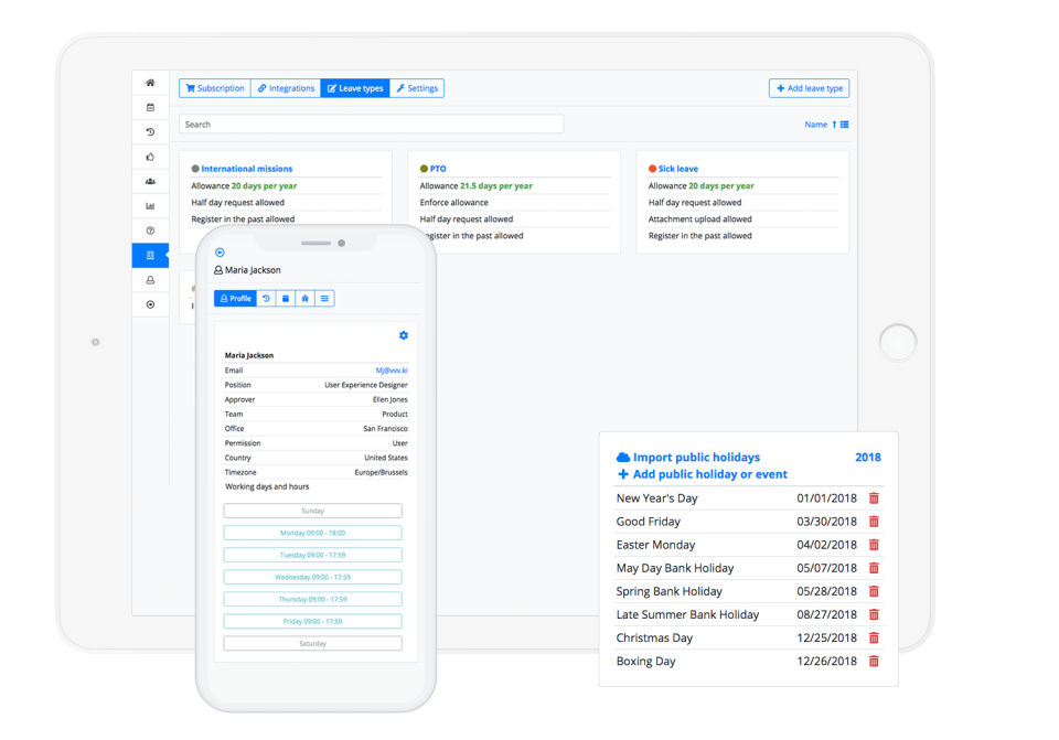 LeaveBoard screenshot 2