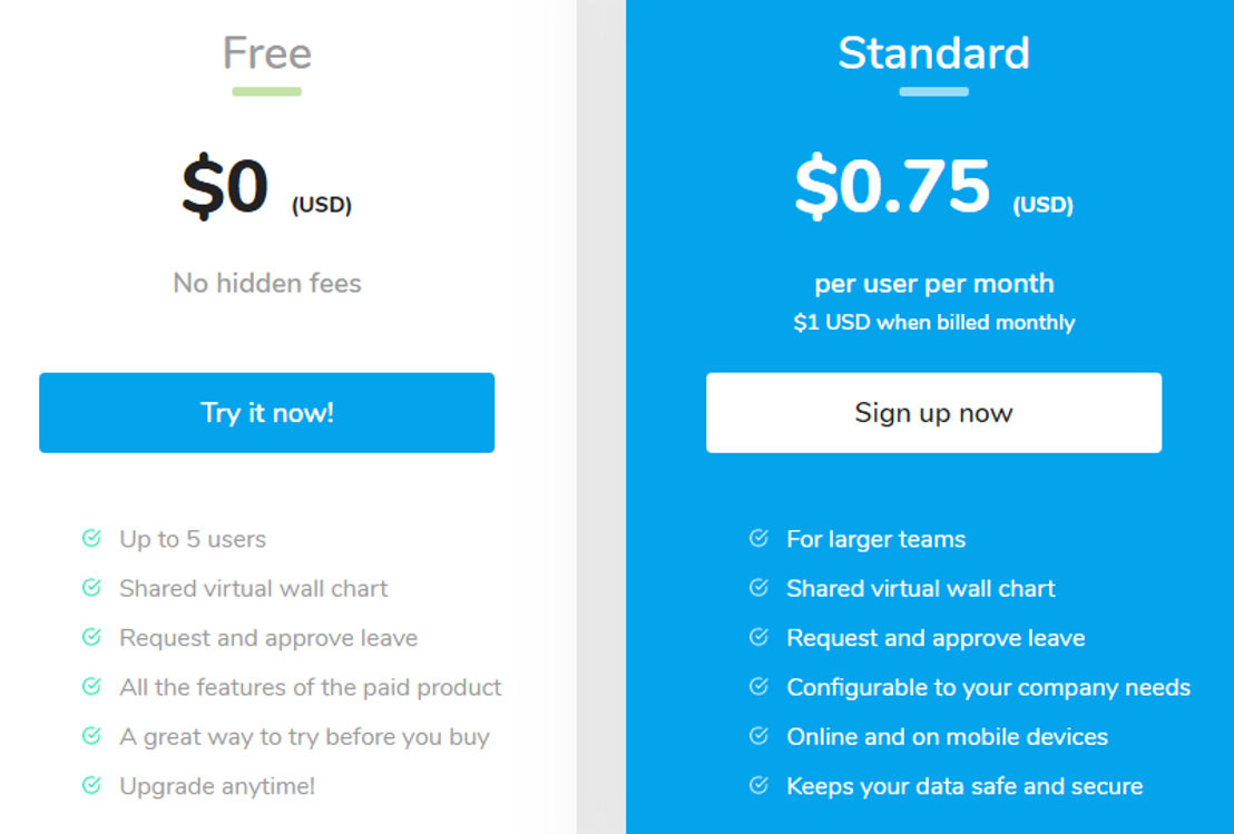 Leave Dates pricing 1
