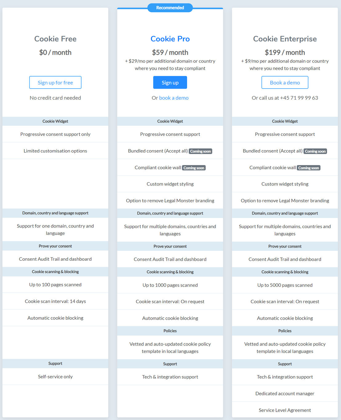 Legal Monster pricing 1