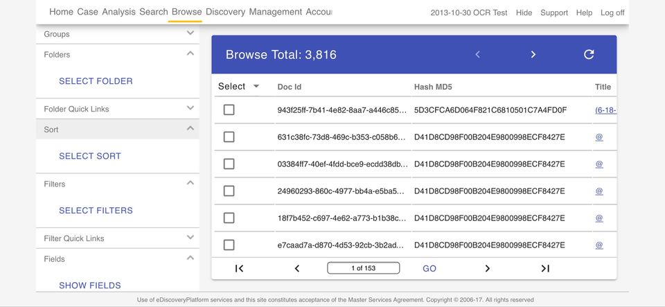 Lexbe eDiscovery Platform screenshot 1