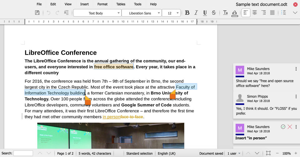 LibreOffice screenshot