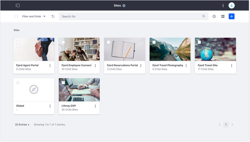 Liferay Digital Experience Platform screenshot
