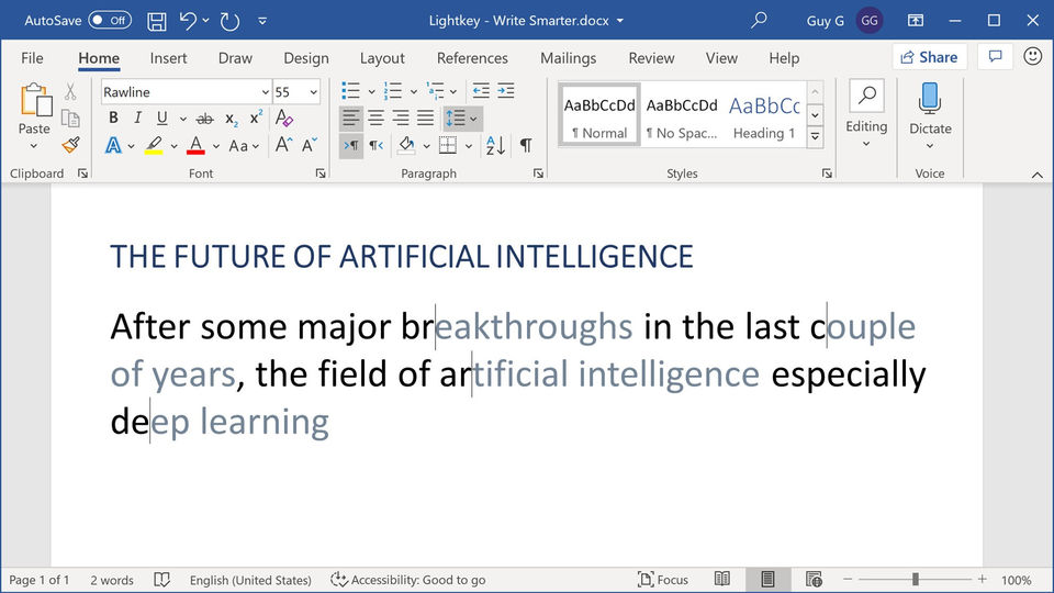 Lightkey screenshot 1