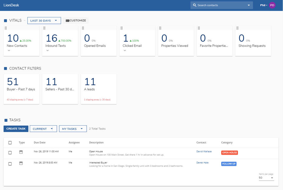LionDesk screenshot