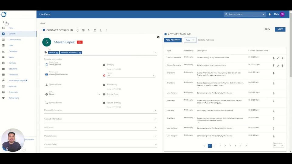 LionDesk screenshot