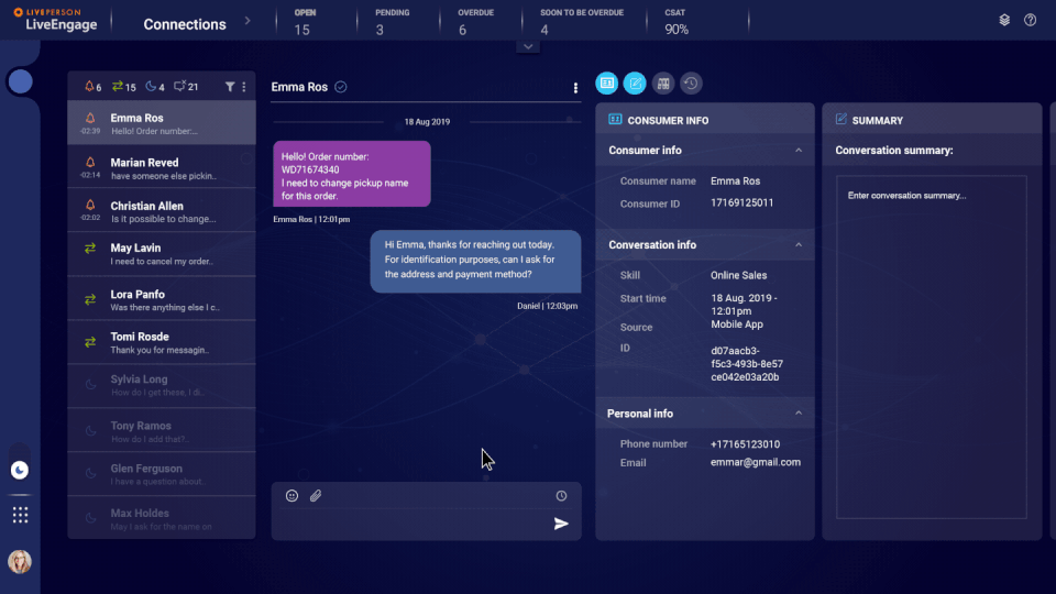 LivePerson screenshot 1