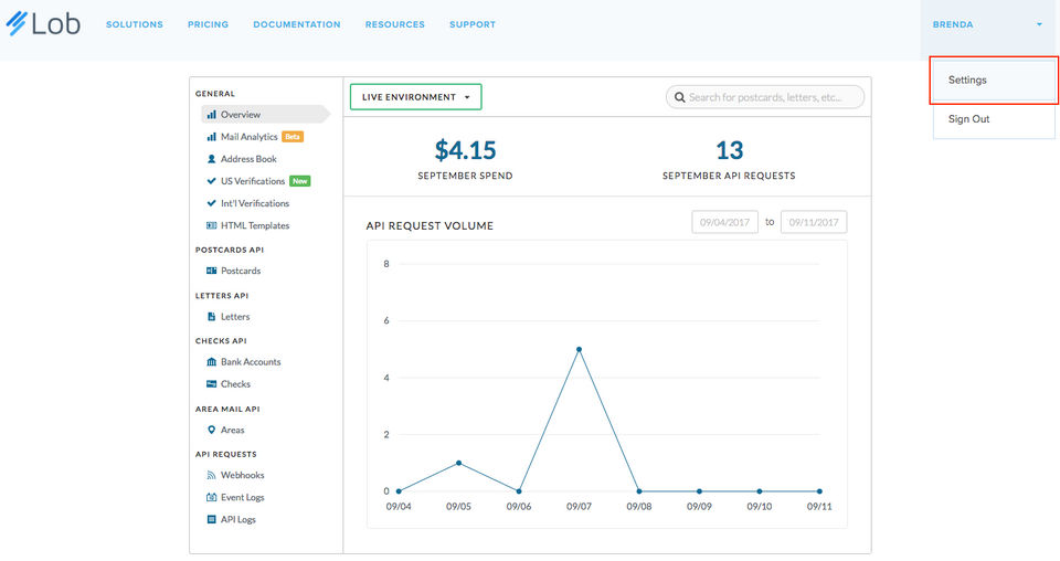 Lob Address Verification screenshot 1
