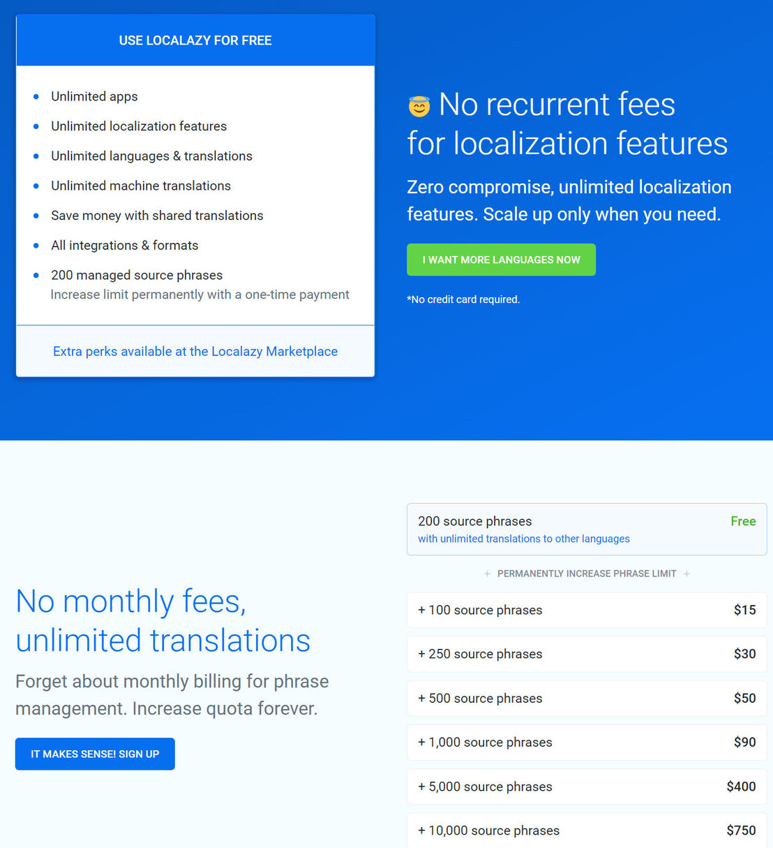 Localazy pricing 1