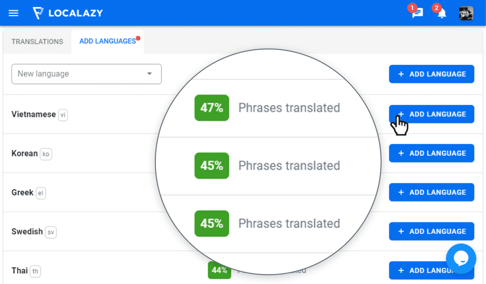 Localazy screenshot 1