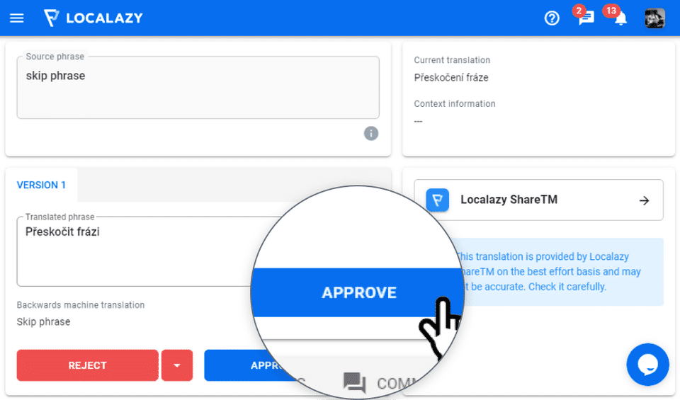 Localazy screenshot 2